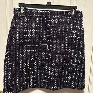 Blue short pencil skirt, Size 0 from the Loft.